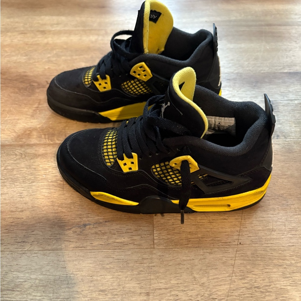 Kids Black and Yellow Sneakers
